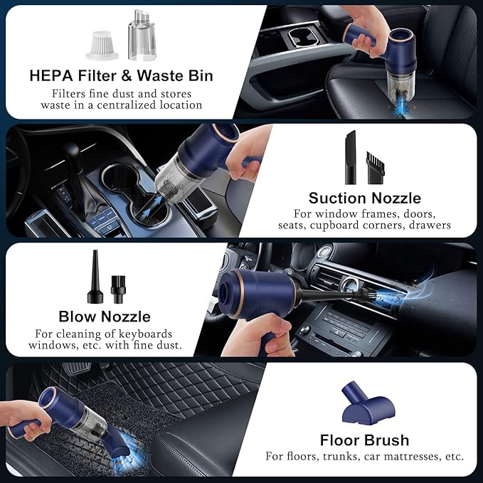 EzVac™ - Car Vacuum Cleaner